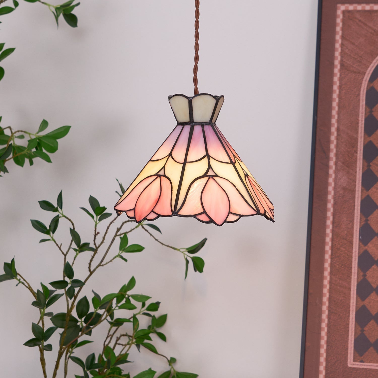 Rose Pendelleuchte Glas