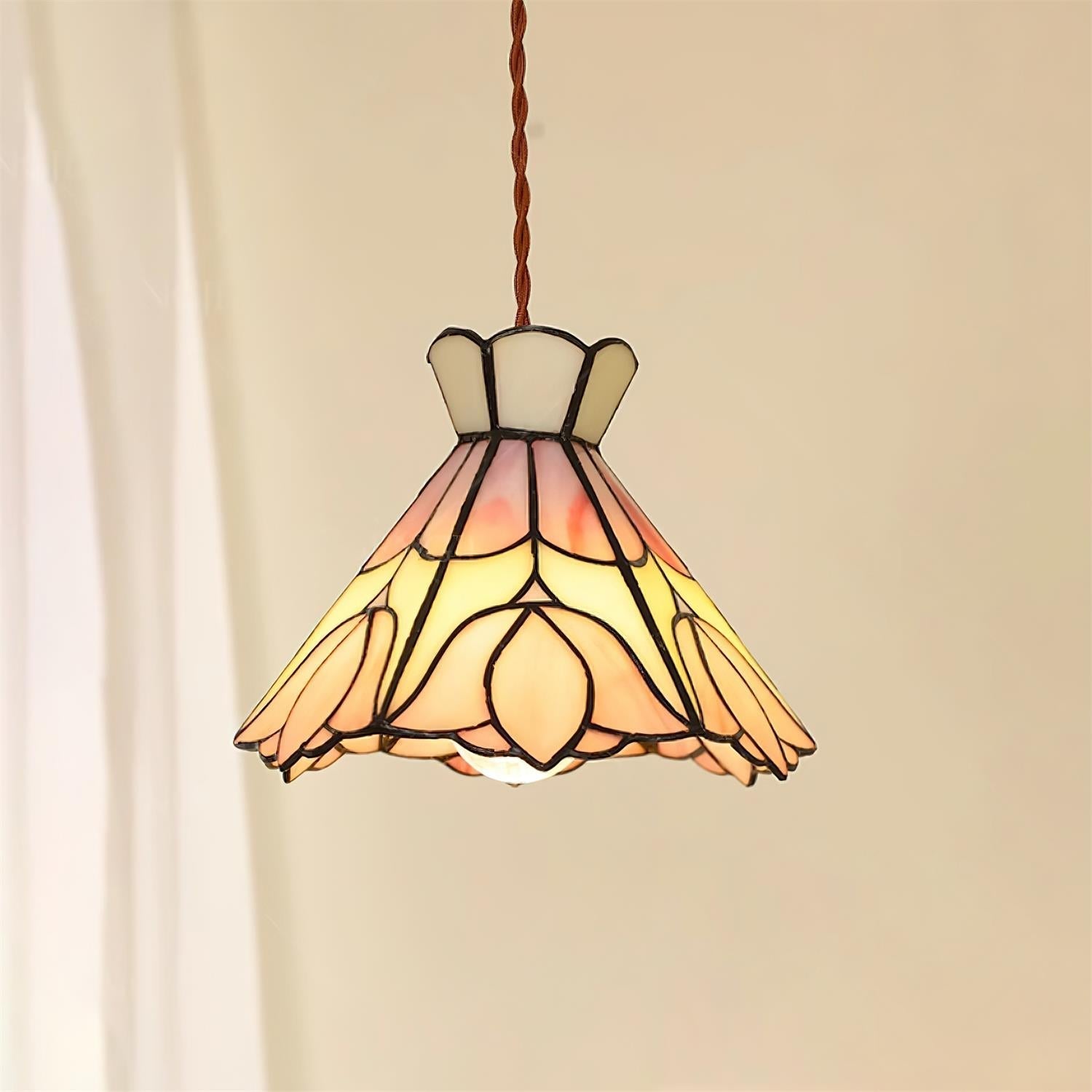 Rose Pendelleuchte Glas