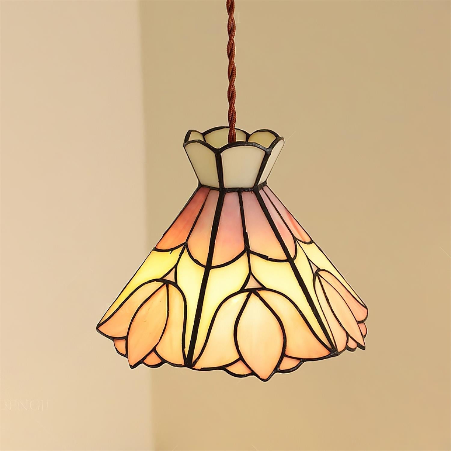 Rose Pendelleuchte Glas