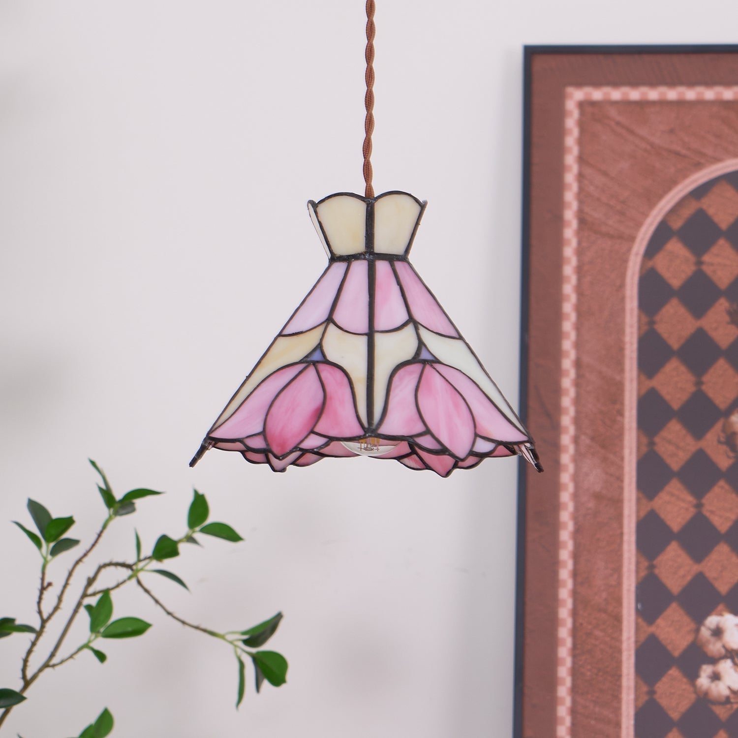 Rose Pendelleuchte Glas