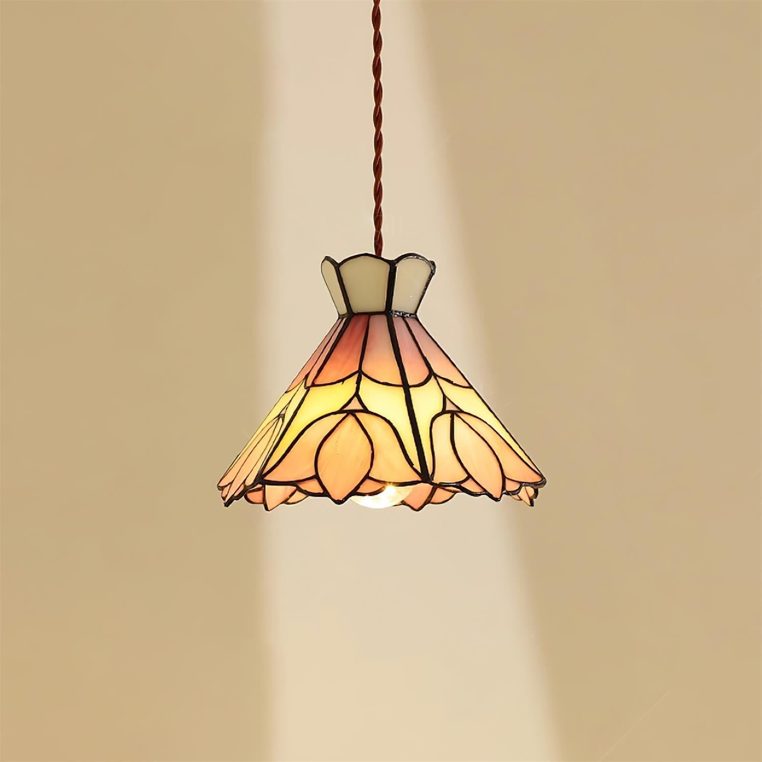 Rose Pendelleuchte Glas