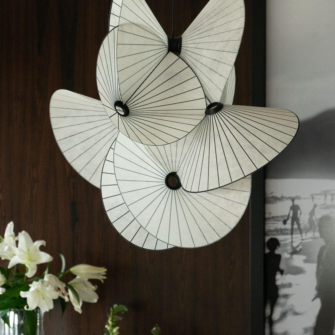Zerinarae Blumenstoff Pendelleuchte-Letslighting