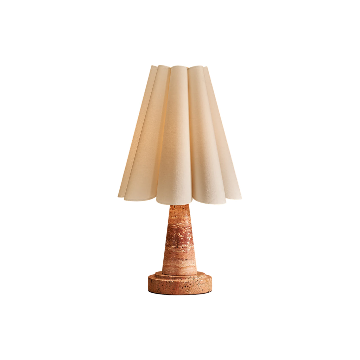 Shadon Marble Pleated Table Lamp - Letslighting