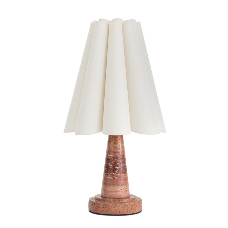 Shadon Marble Pleated Table Lamp - Letslighting