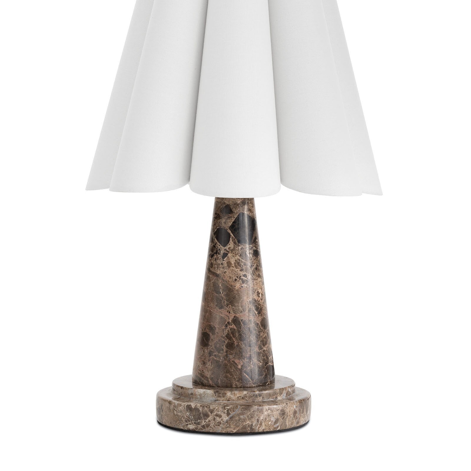 Shadon Marble Pleated Table Lamp - Letslighting