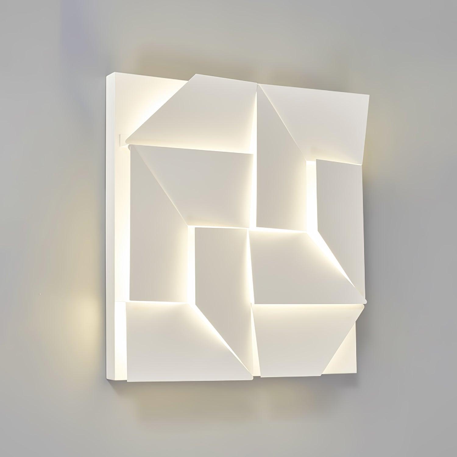 Wandleuchte 3D Geometrisch Panels Geschichtet Licht Kunst Fernbedienung Dimmen Modern-Letslighting