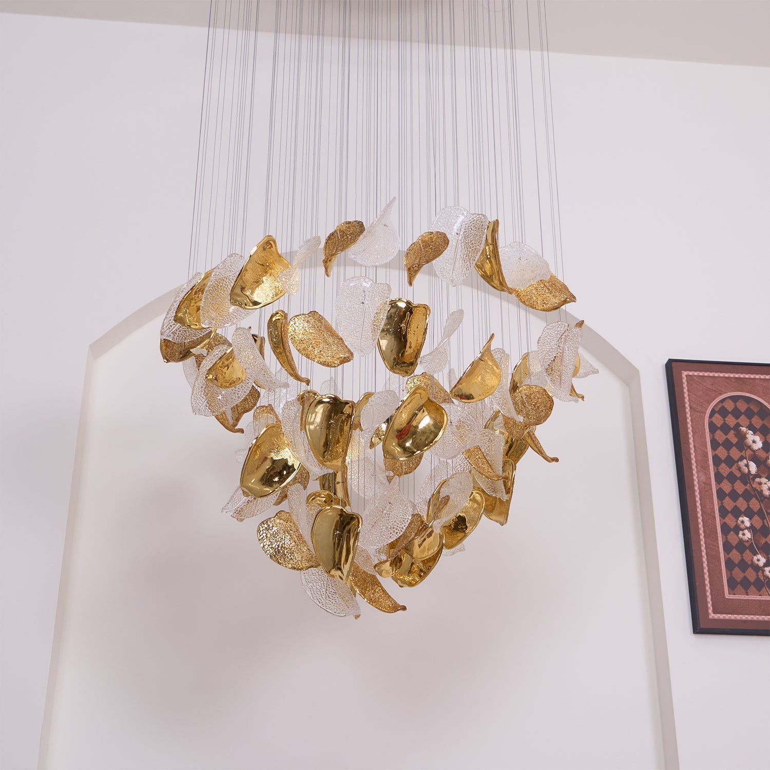 Cesilila Schillernder Blatt-Pendelleuchter-Letslighting