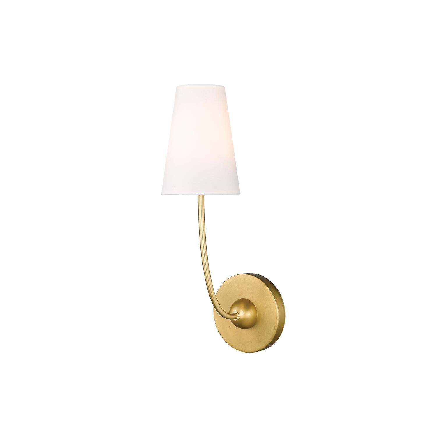 Aldoren Vintage Modern Minimalist Brass Fabric Wall Lamp - Letslighting