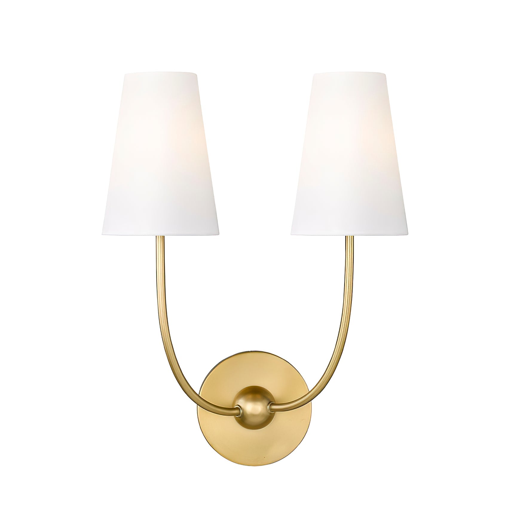 Aldoren Vintage Modern Minimalist Brass Fabric Wall Lamp - Letslighting