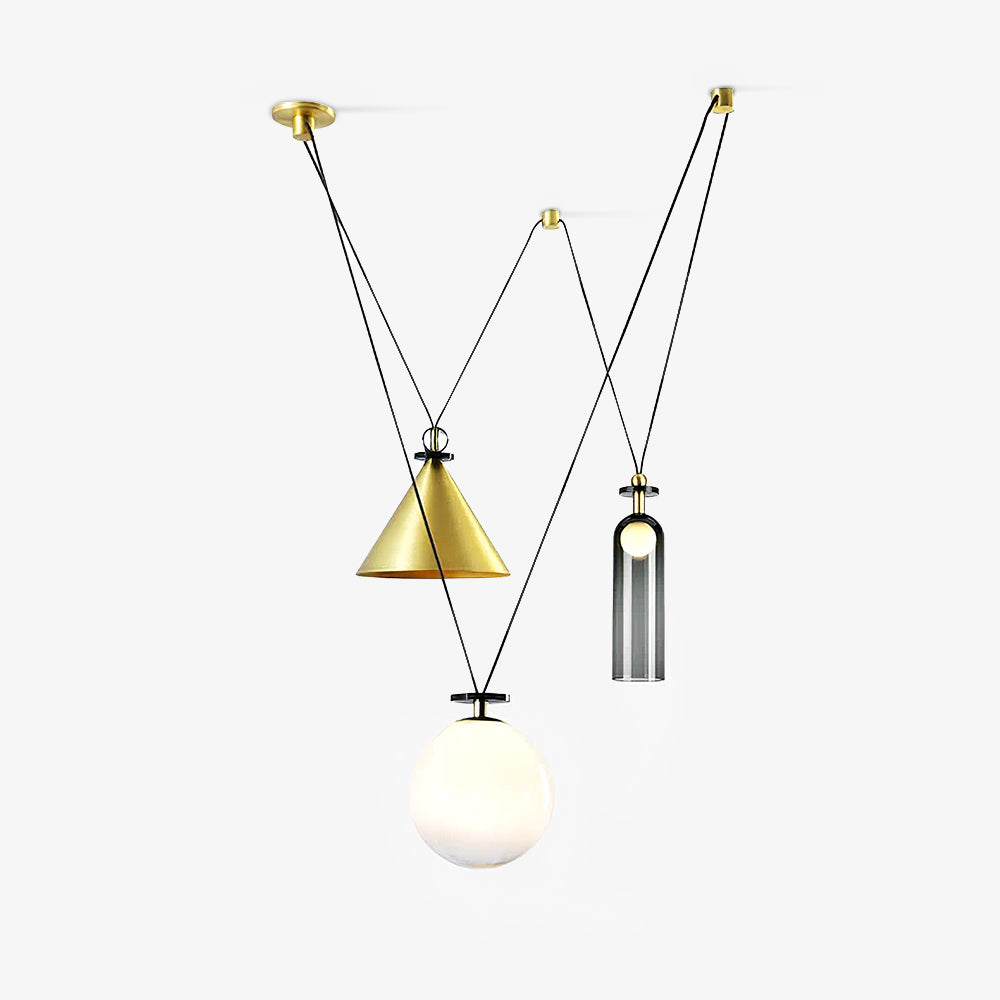Lustra Kronleuchter Geometrische Form Kunst-Letslighting