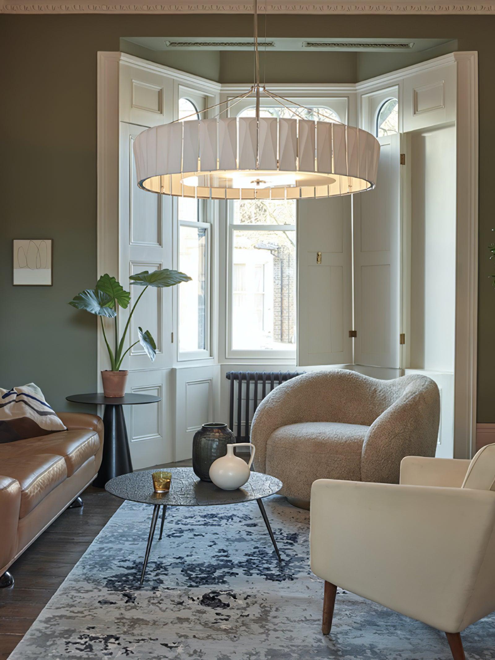Vaeliora Gerippte Keramik Pendelleuchte-Letslighting