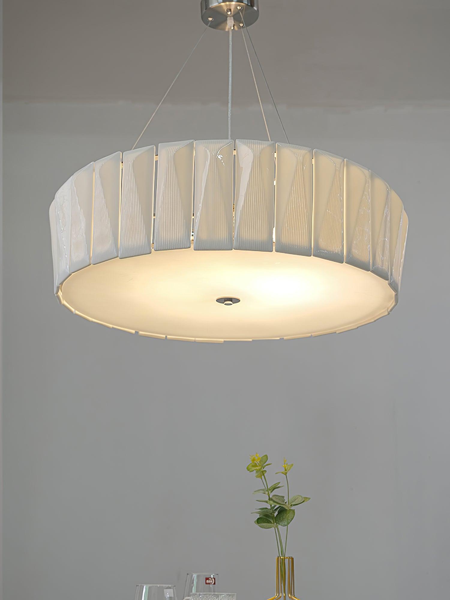 Vaeliora Gerippte Keramik Pendelleuchte-Letslighting