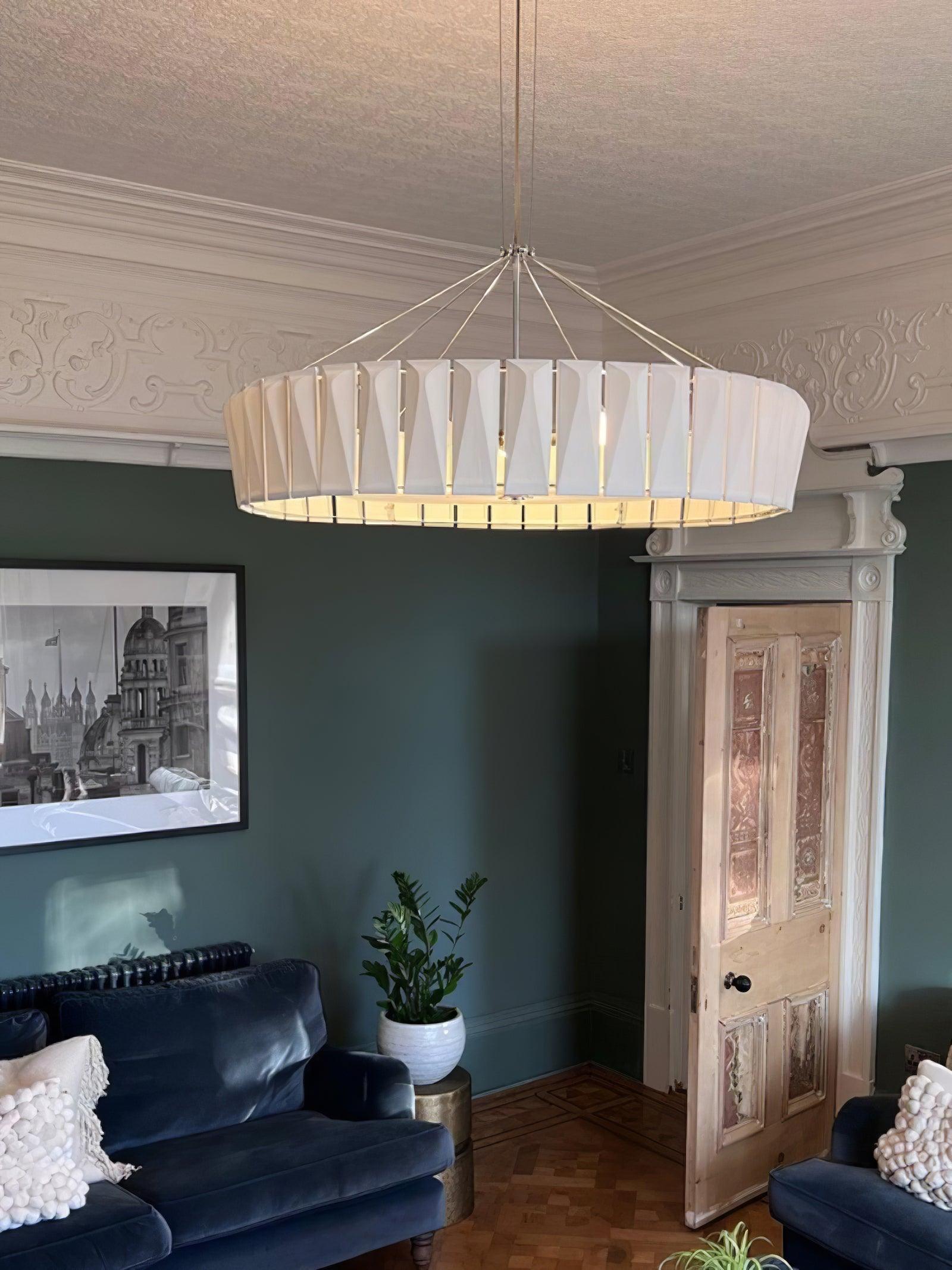 Vaeliora Gerippte Keramik Pendelleuchte-Letslighting