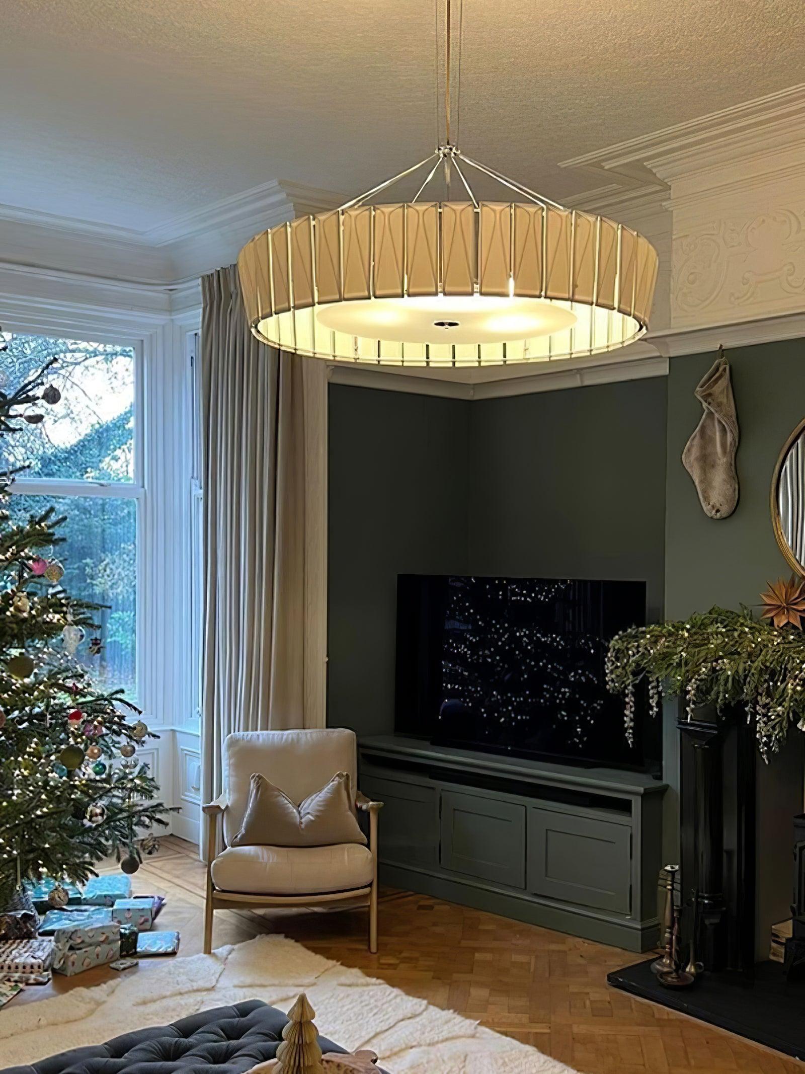 Vaeliora Gerippte Keramik Pendelleuchte-Letslighting