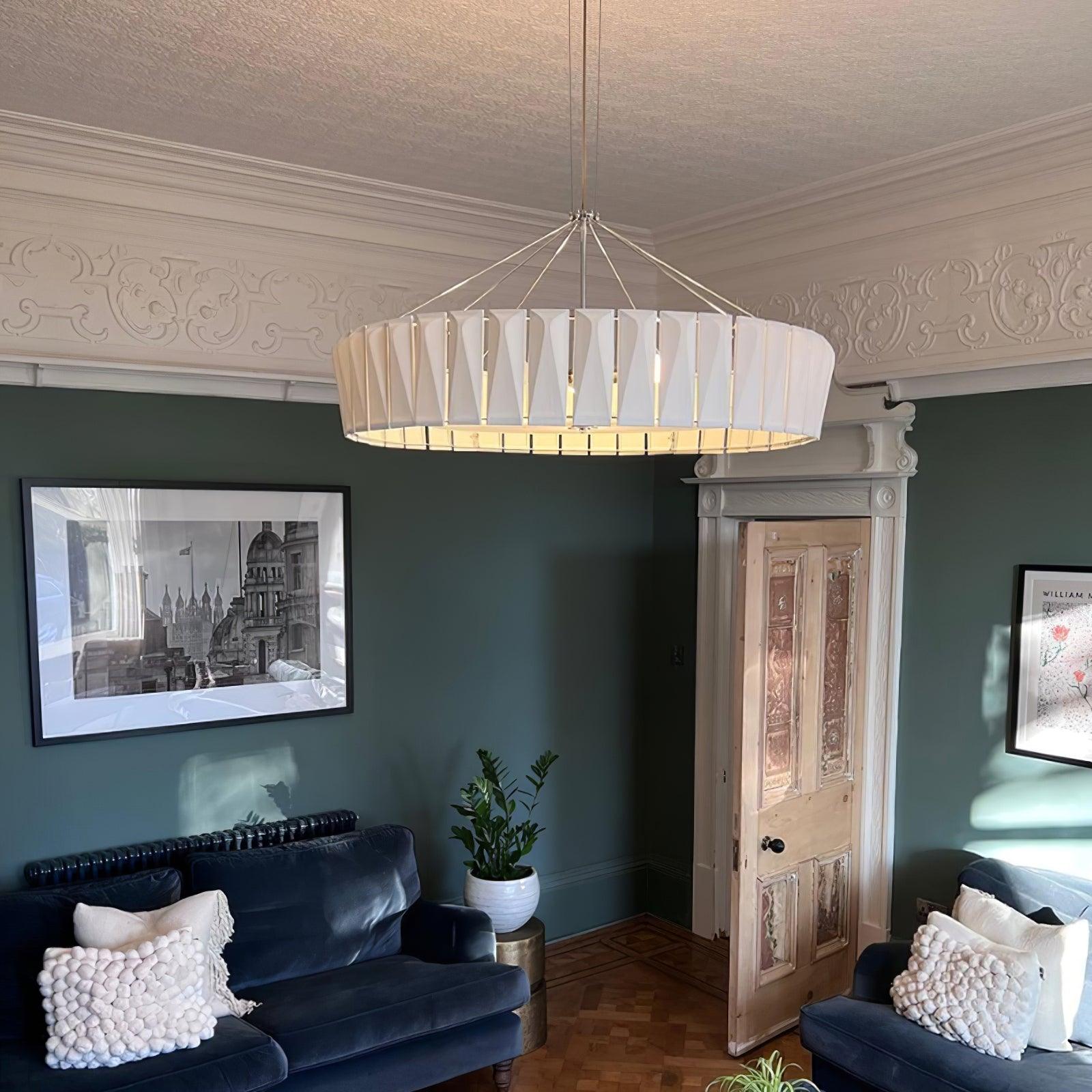 Vaeliora Gerippte Keramik Pendelleuchte-Letslighting