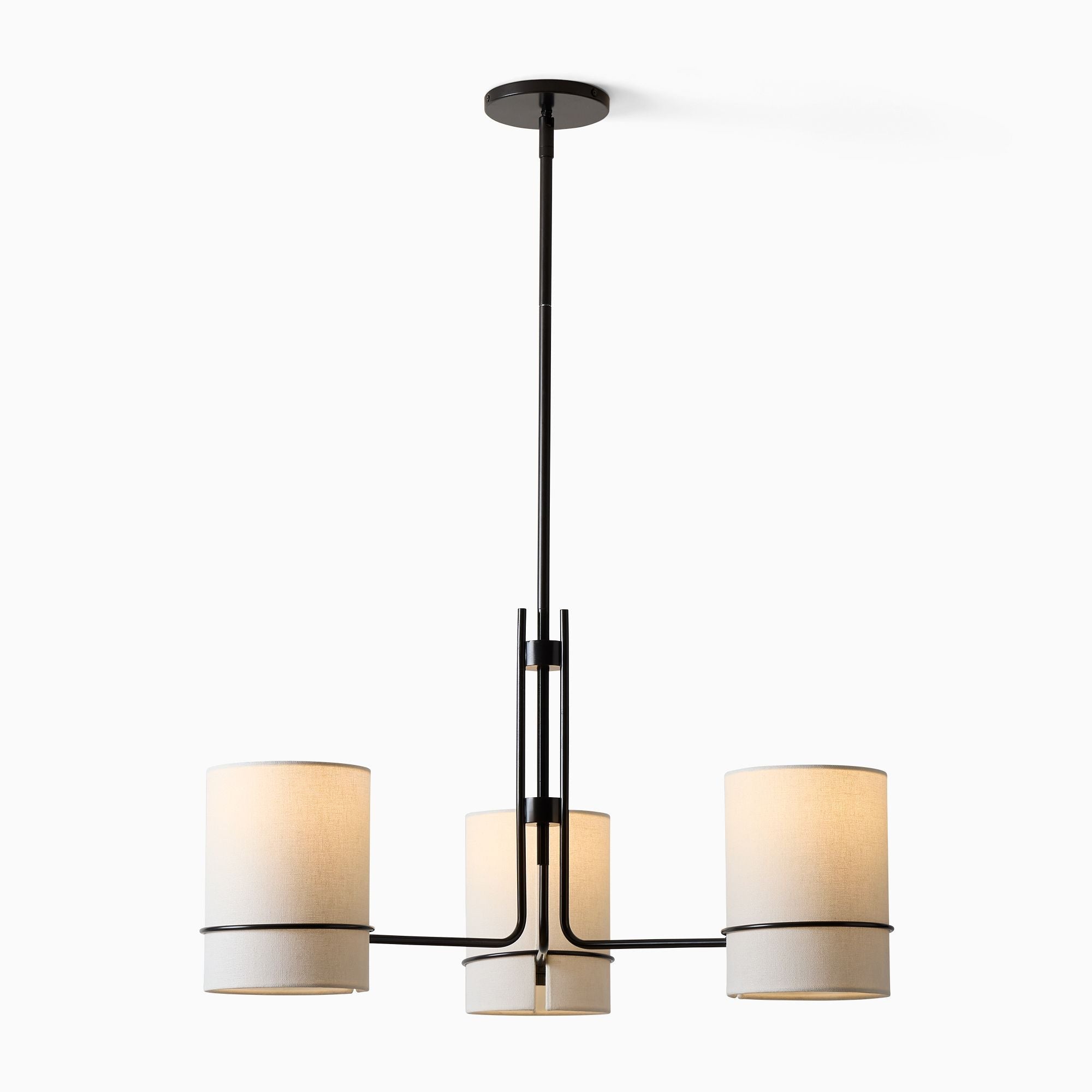 Eurvinel Messing Stoff Premium Nordisch Art Kronleuchter-Letslighting