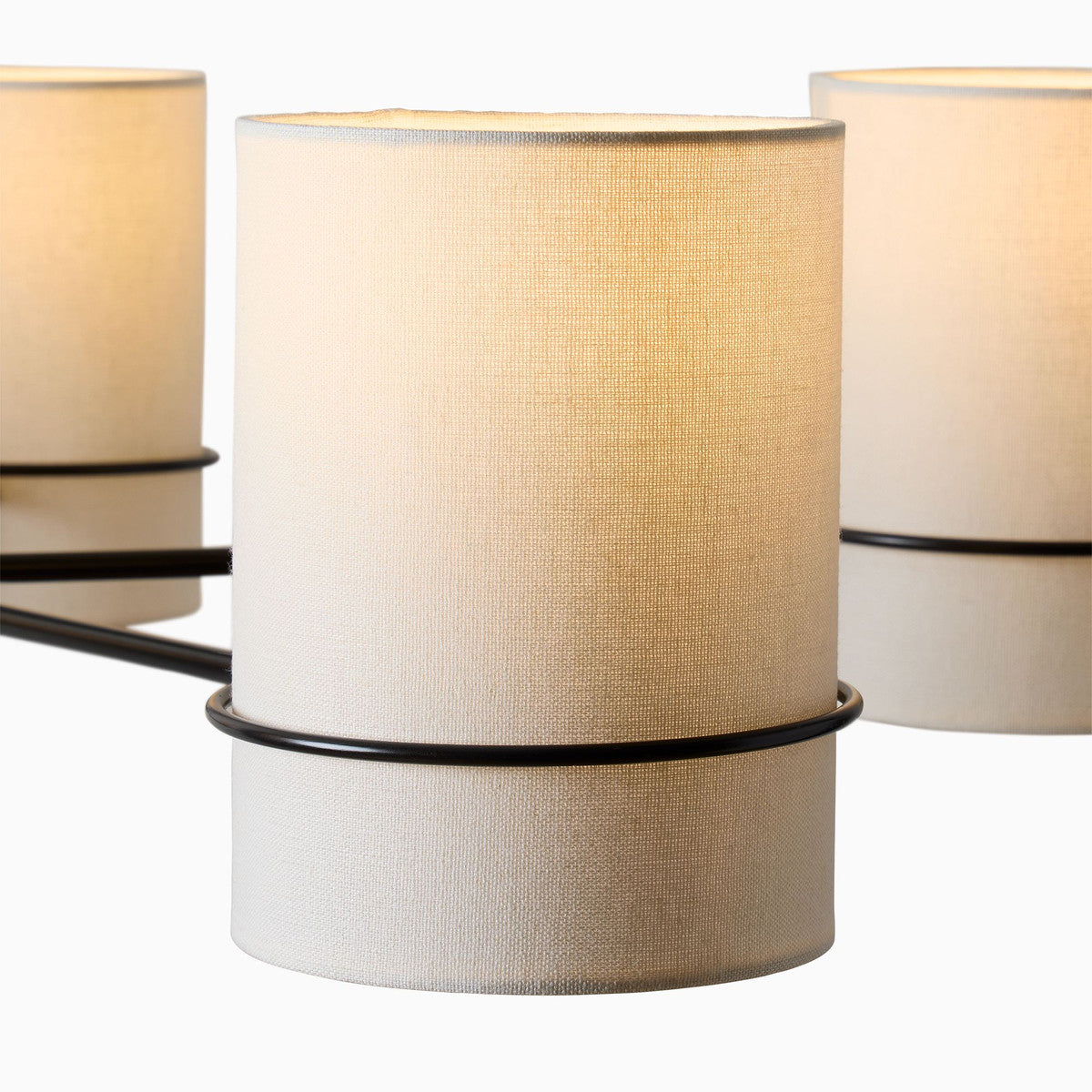 Eurvinel Messing Stoff Premium Nordisch Art Kronleuchter-Letslighting
