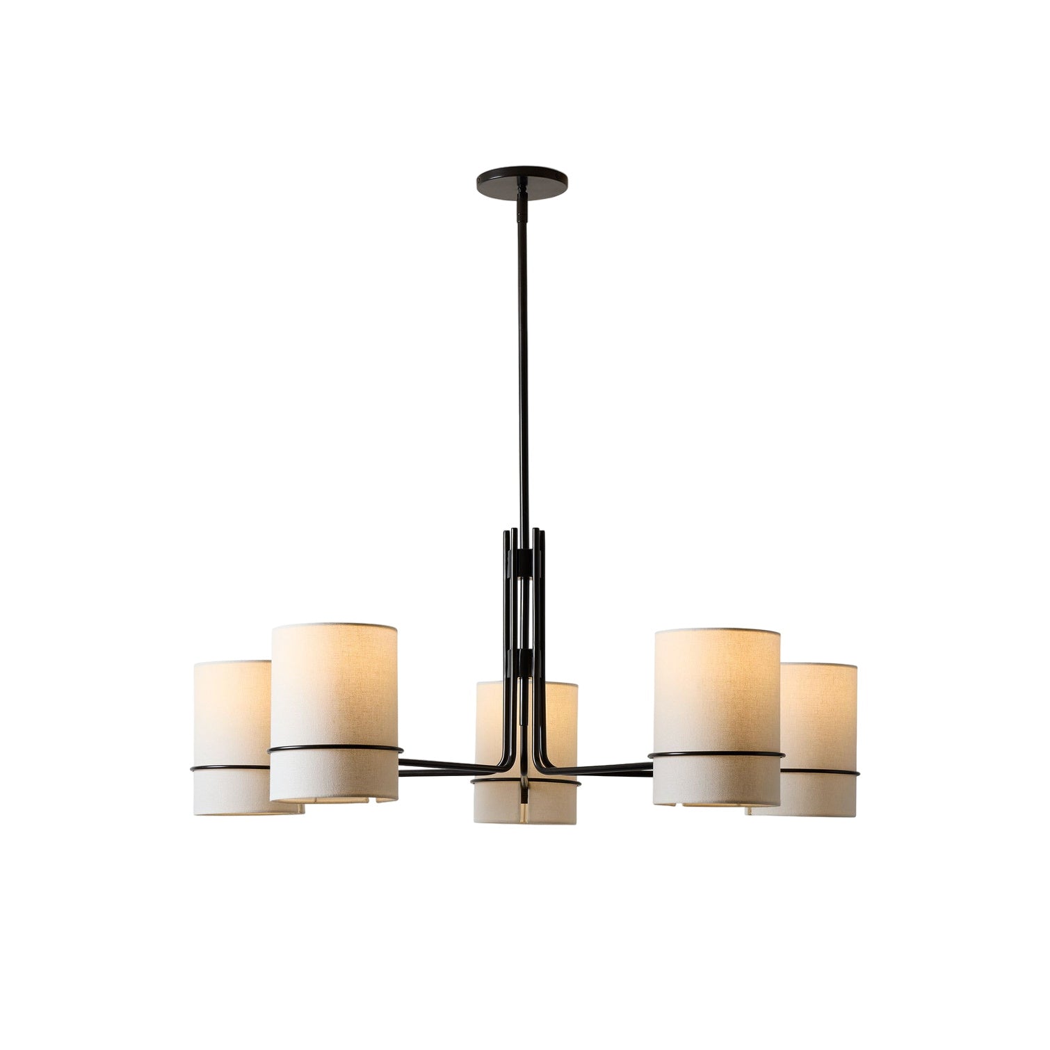 Eurvinel Messing Stoff Premium Nordisch Art Kronleuchter-Letslighting
