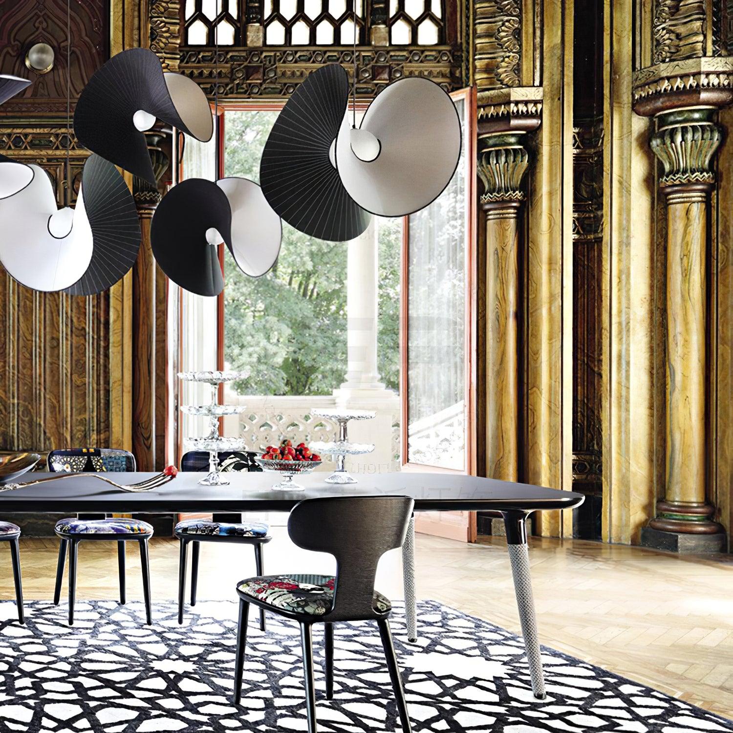 Mavira Stoff Pendelleuchte-Letslighting
