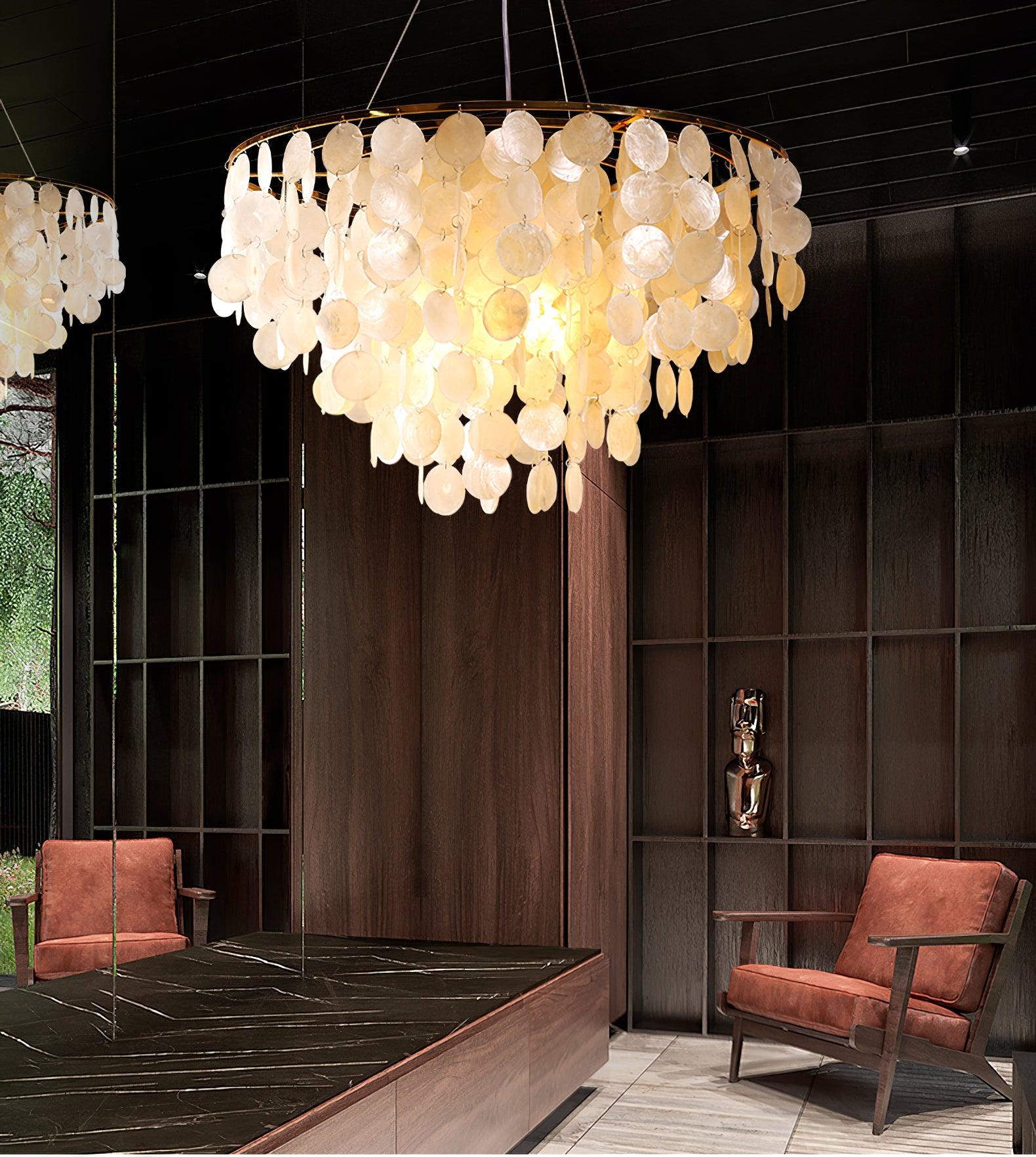 Esileth Postmodern Luxus Muschel Windspiel Kronleuchter-Letslighting