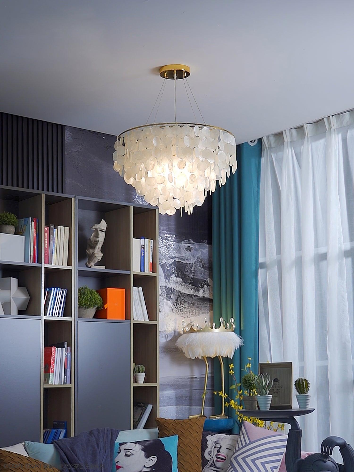 Esileth Postmodern Luxus Muschel Windspiel Kronleuchter-Letslighting