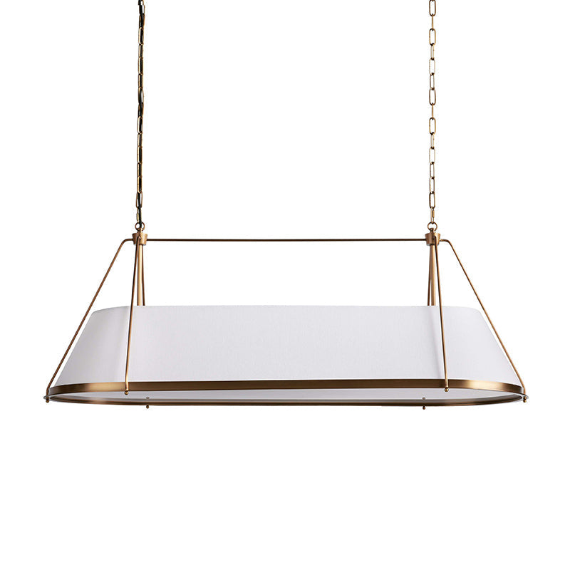 Lysilara Vintage Industrieller Linearer Stoff-Kronleuchter-Letslighting