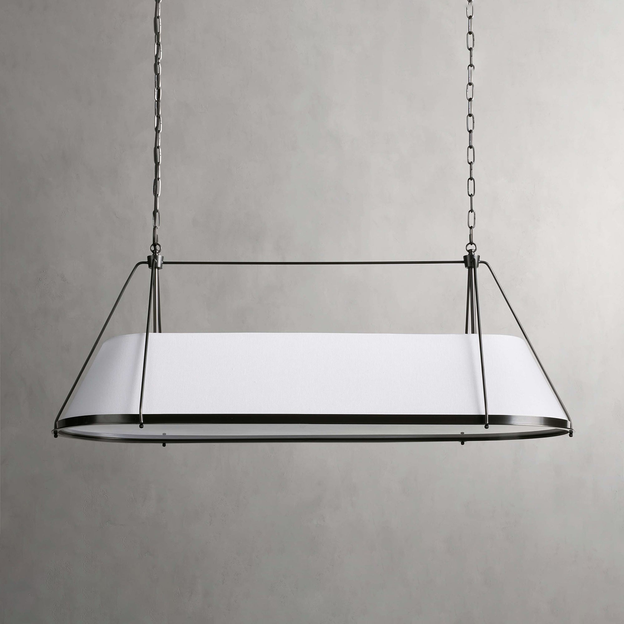 Lysilara Vintage Industrieller Linearer Stoff-Kronleuchter-Letslighting