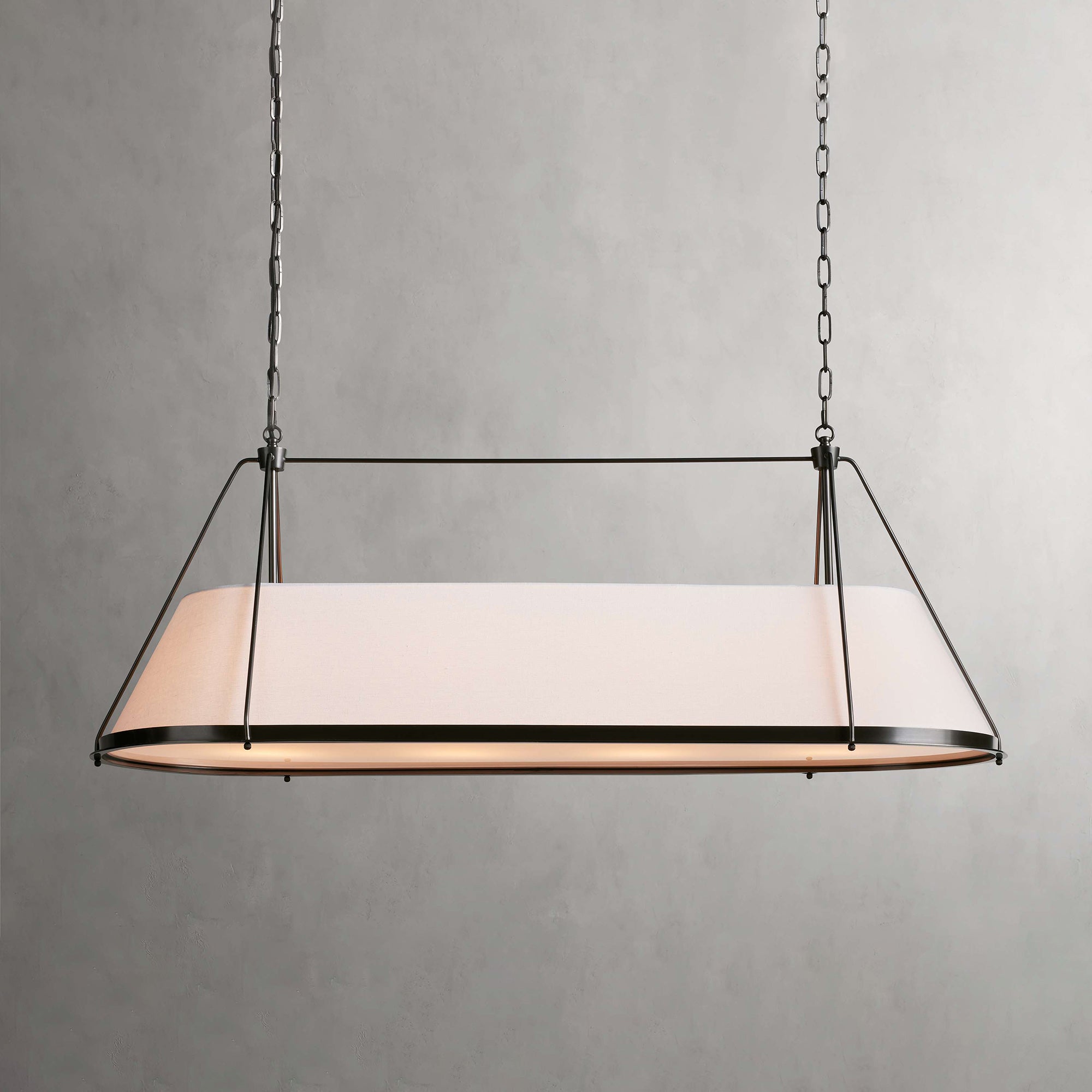 Lysilara Vintage Industrieller Linearer Stoff-Kronleuchter-Letslighting