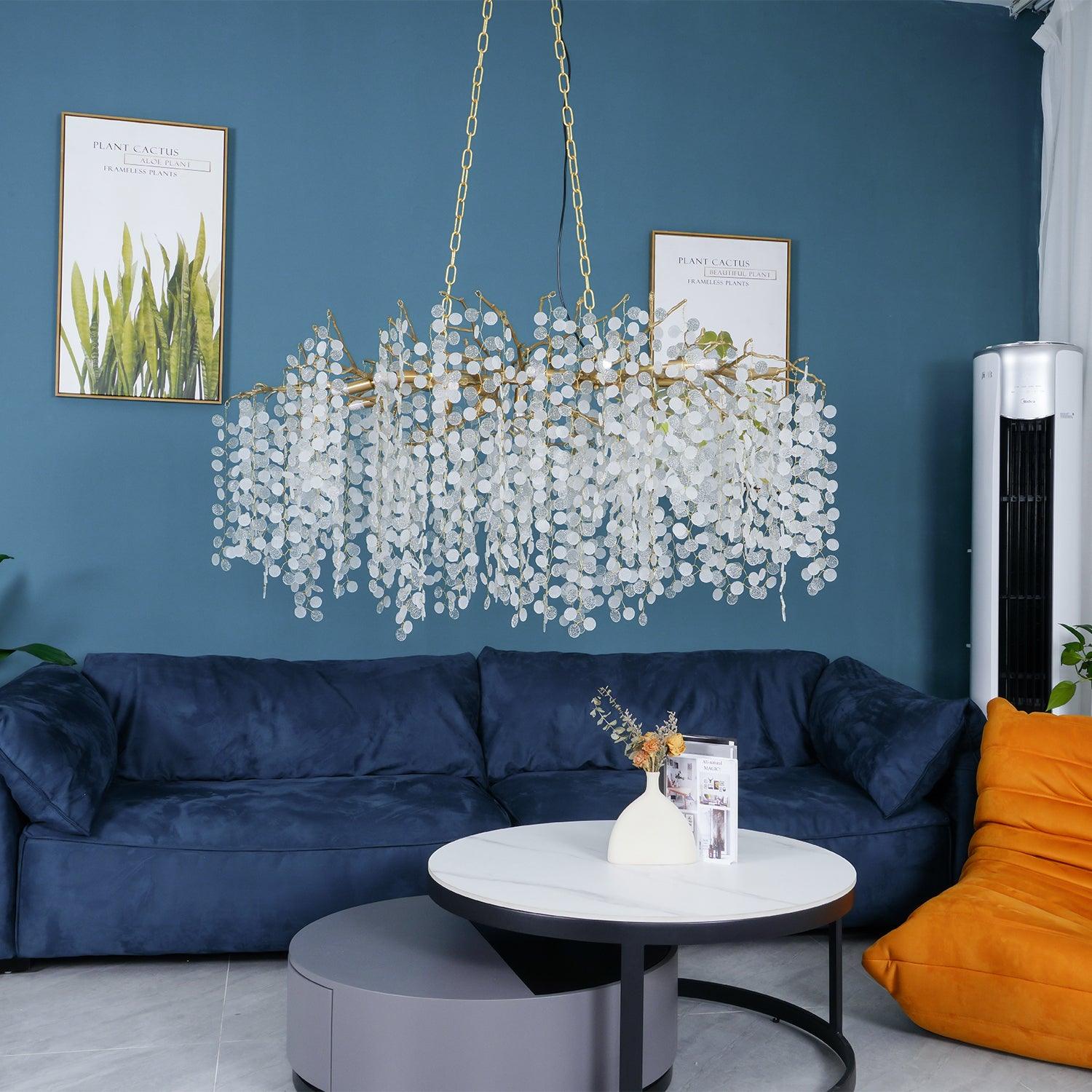 Lustra Pendelleuchte Kristall Tauperle-Letslighting