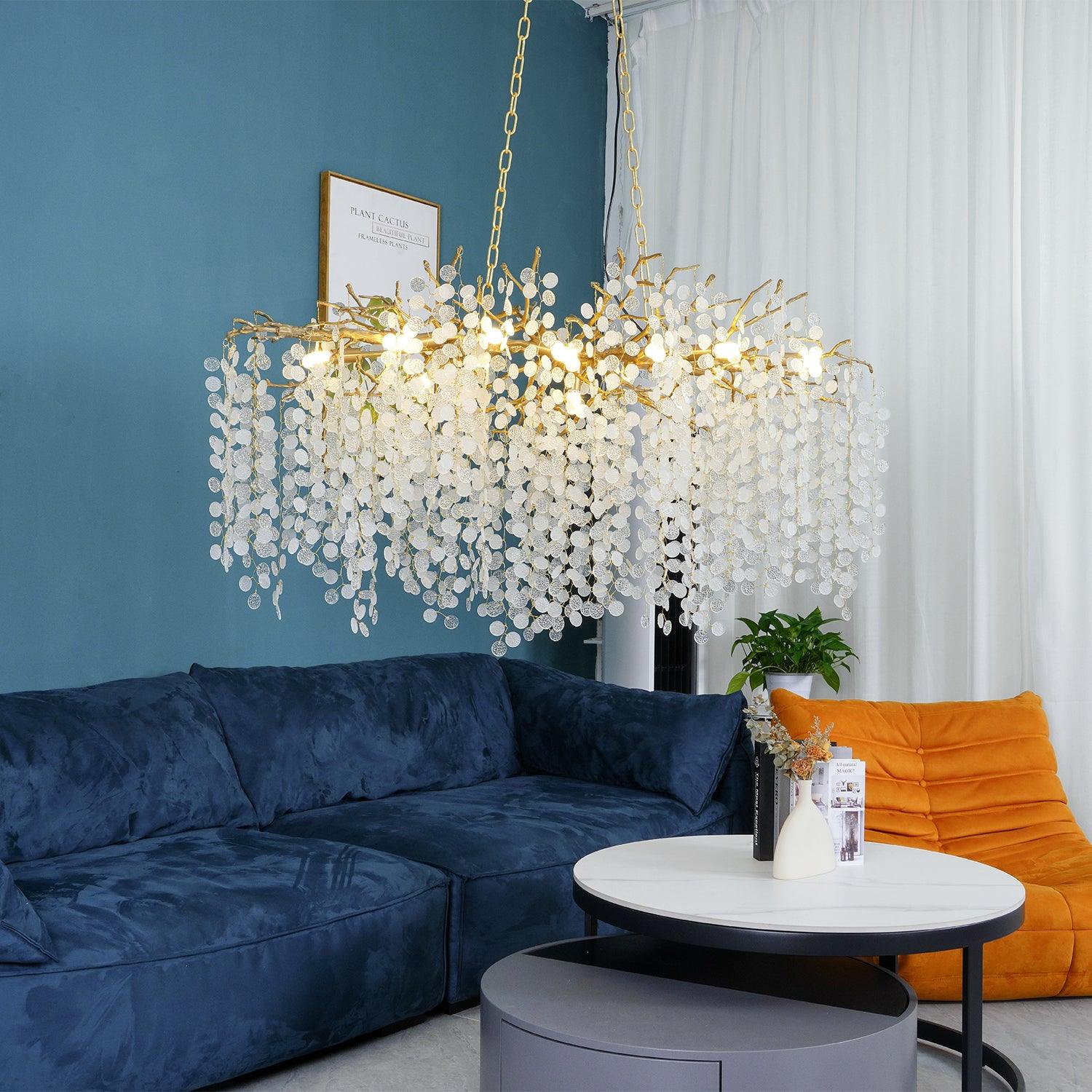 Lustra Pendelleuchte Kristall Tauperle-Letslighting