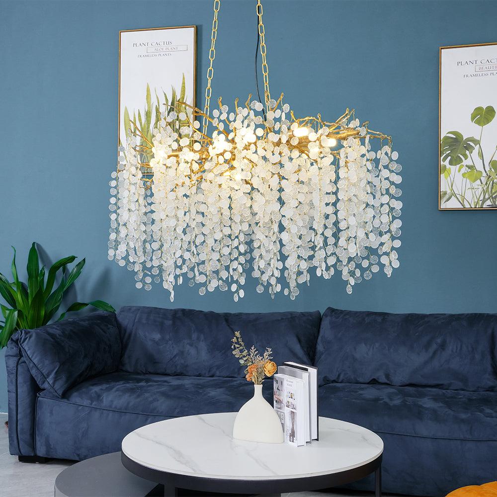 Lustra Pendelleuchte Kristall Tauperle-Letslighting