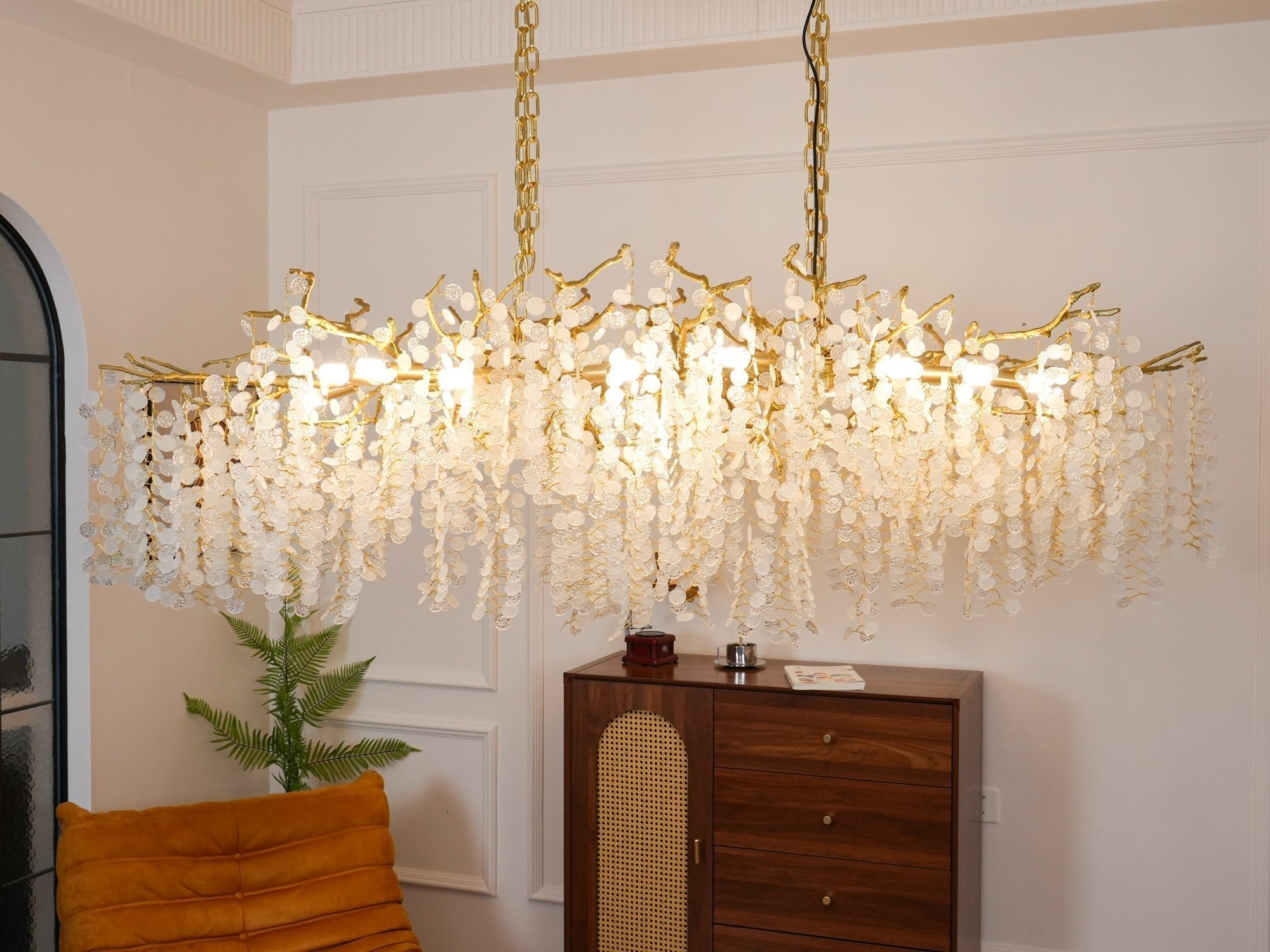 Lustra Pendelleuchte Kristall Tauperle-Letslighting