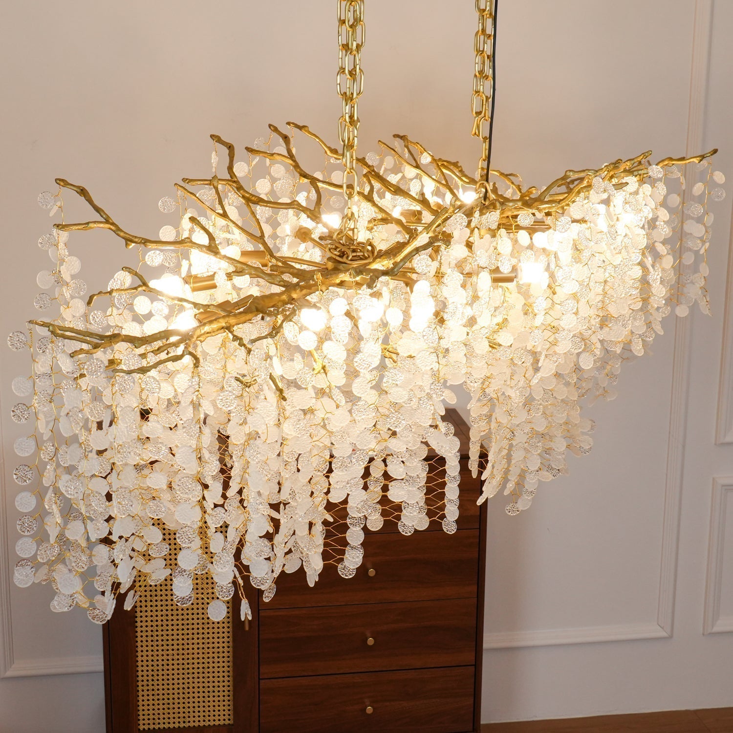 Lustra Pendelleuchte Kristall Tauperle-Letslighting