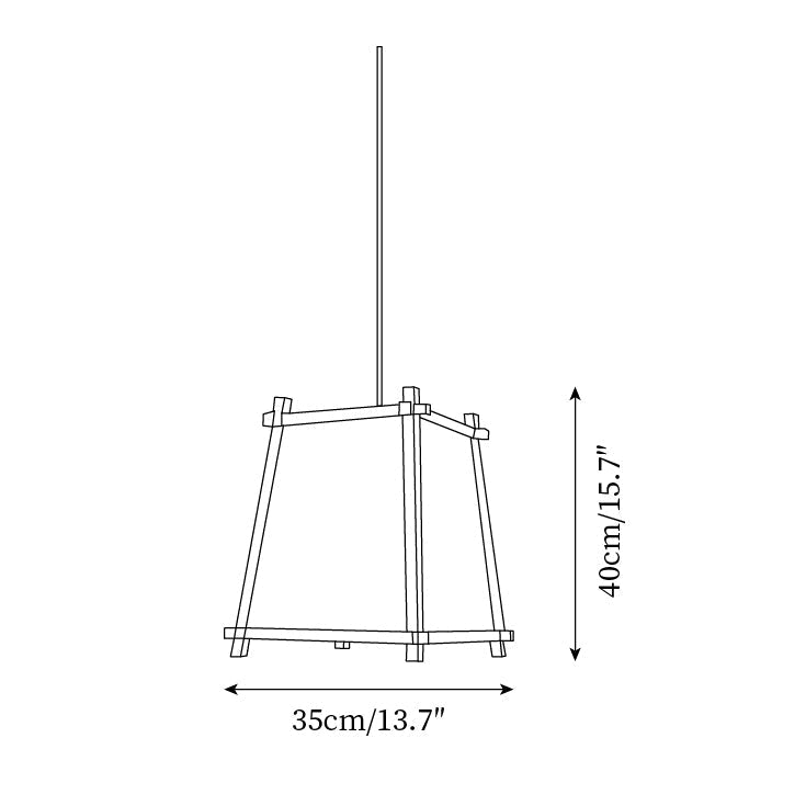 Calira Pendelleuchte Stoff-Letslighting