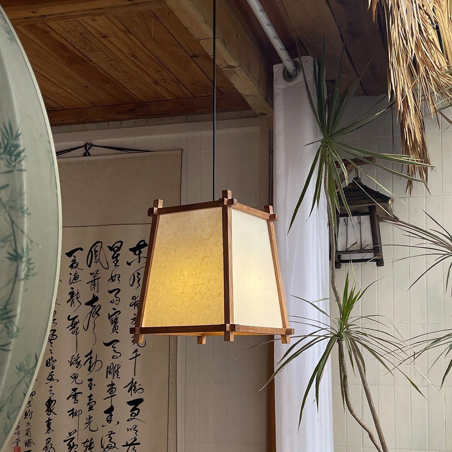 Calira Pendelleuchte Stoff-Letslighting