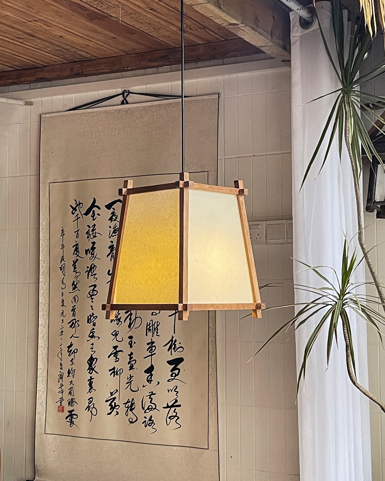 Calira Pendelleuchte Stoff-Letslighting