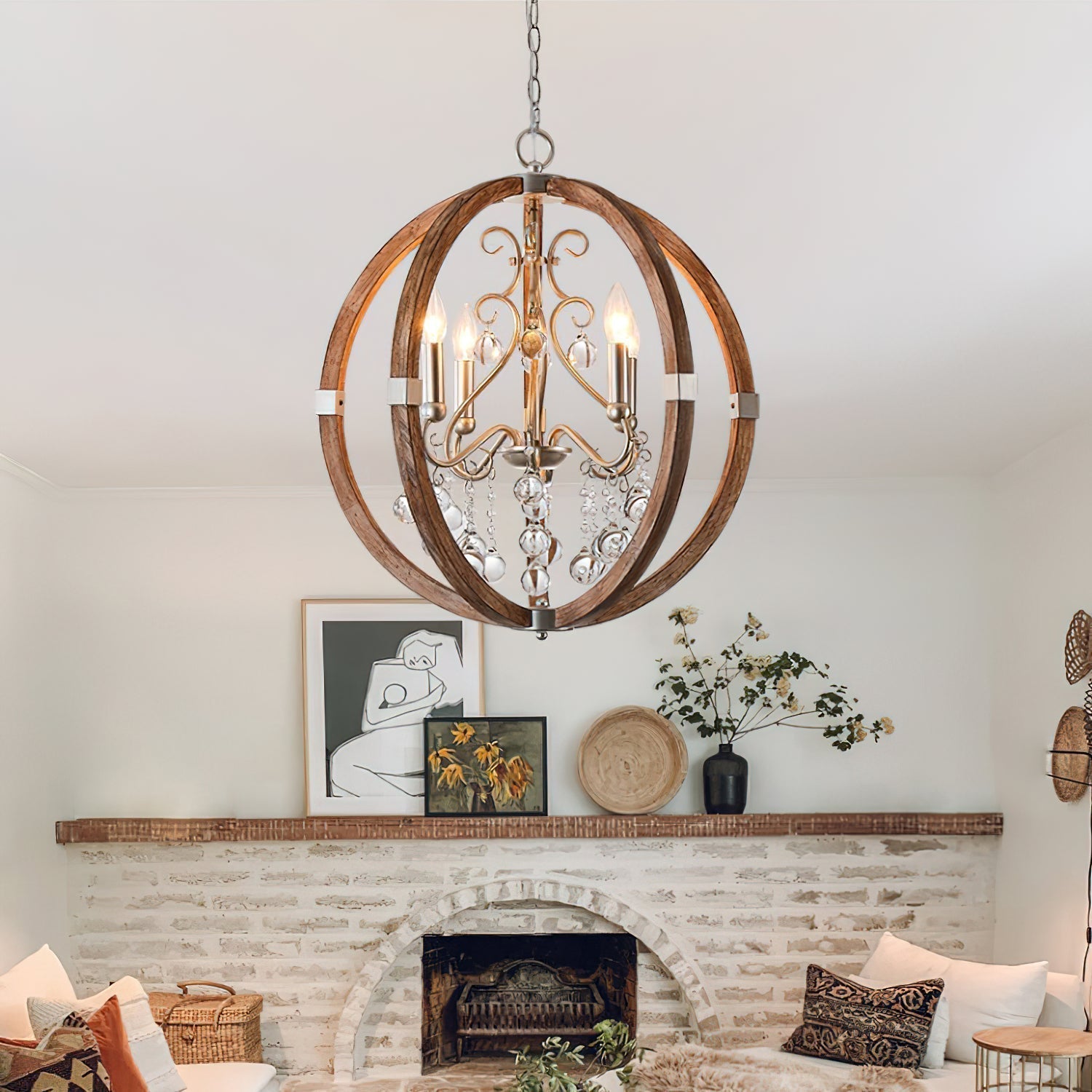 Oltheyra Eleganz Holz Pendelleuchte-Letslighting
