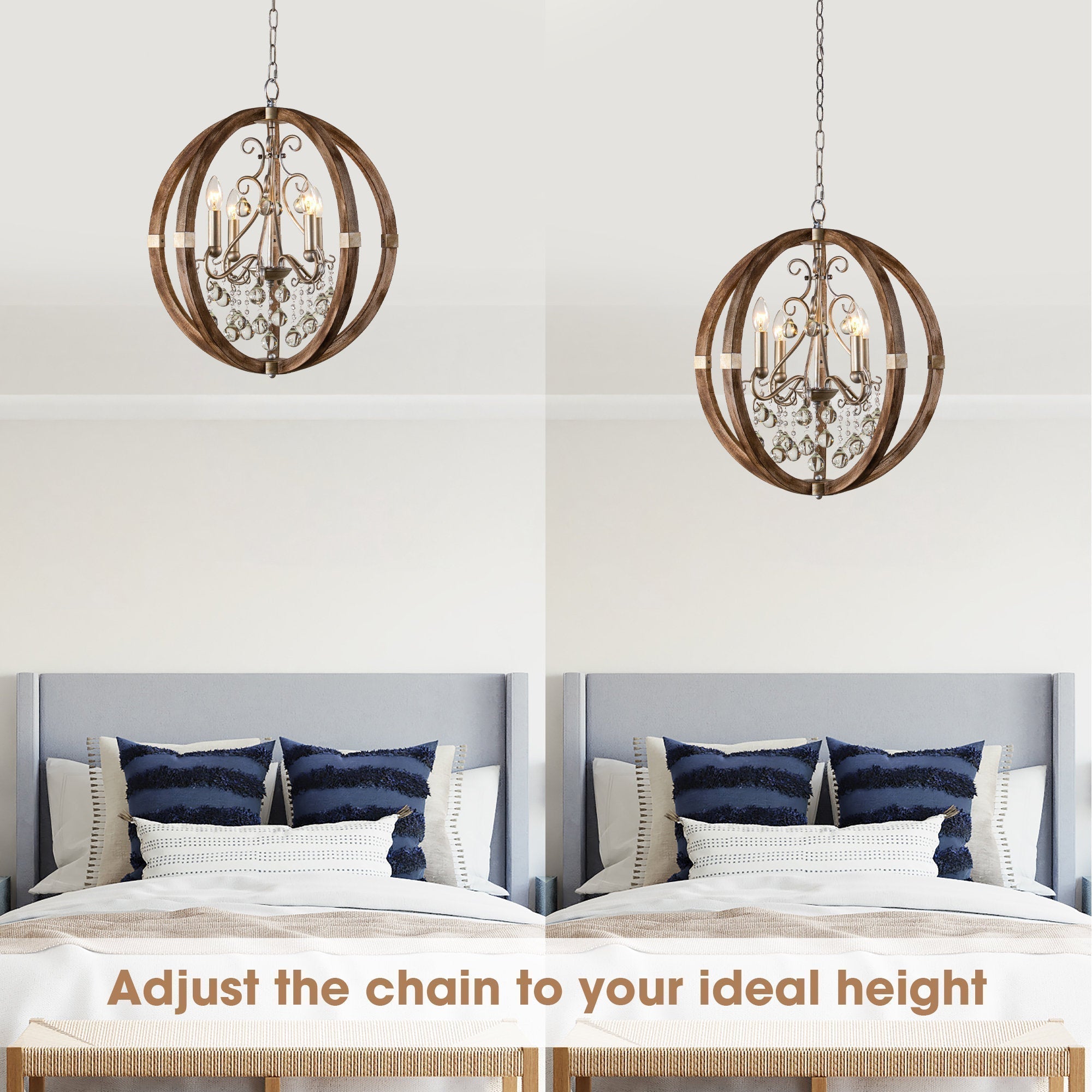 Oltheyra Eleganz Holz Pendelleuchte-Letslighting