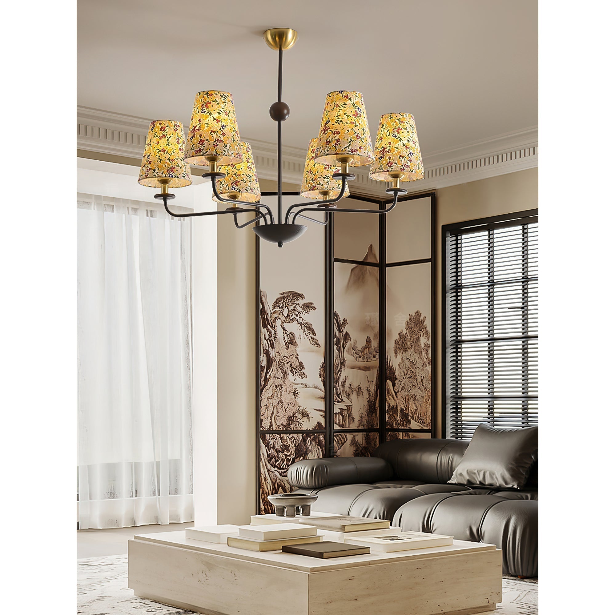 Aurmaren Vintage Industrieller Stoff-Kronleuchter-Letslighting