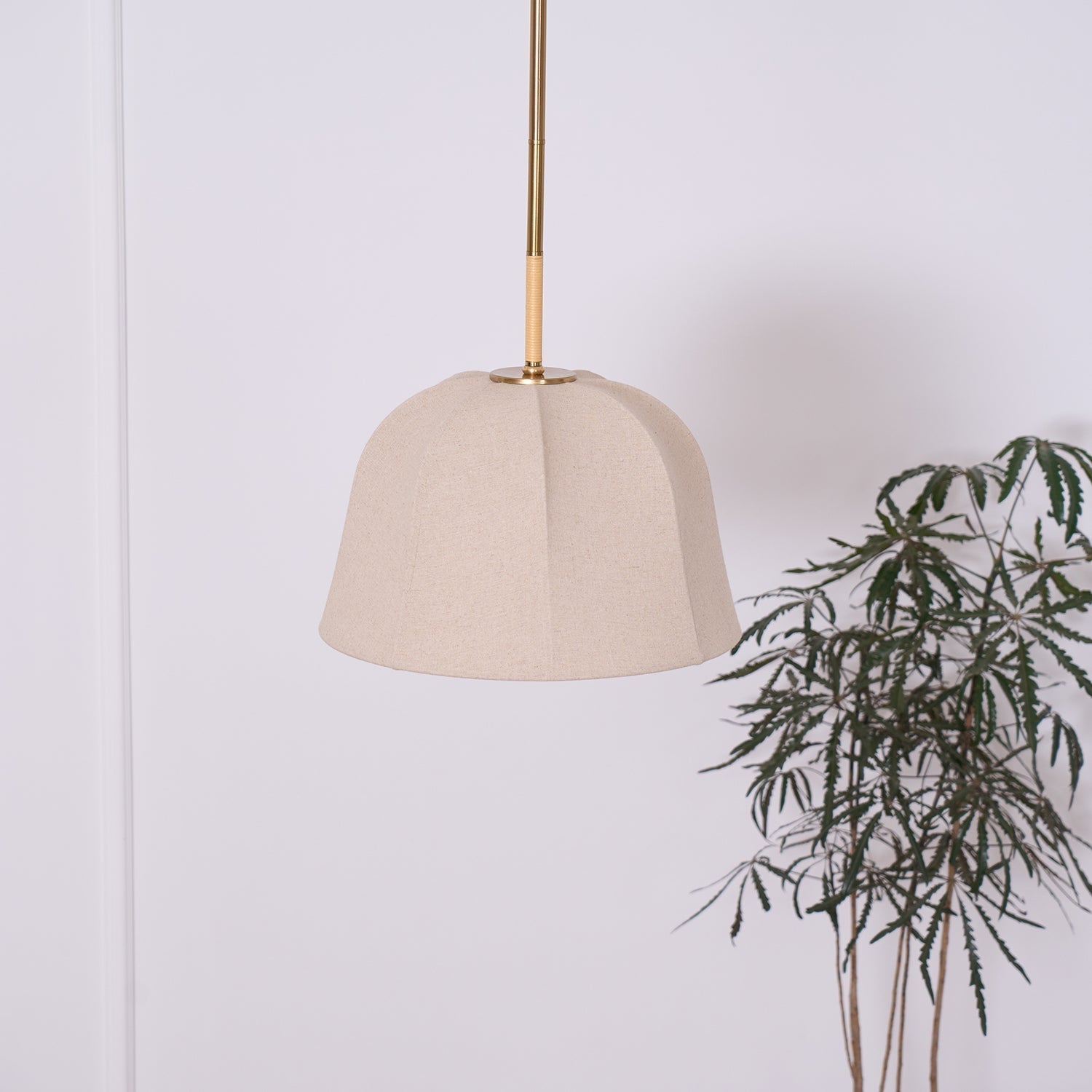 Fiora Vintage Stoff Pendelleuchte Lampe-Letslighting