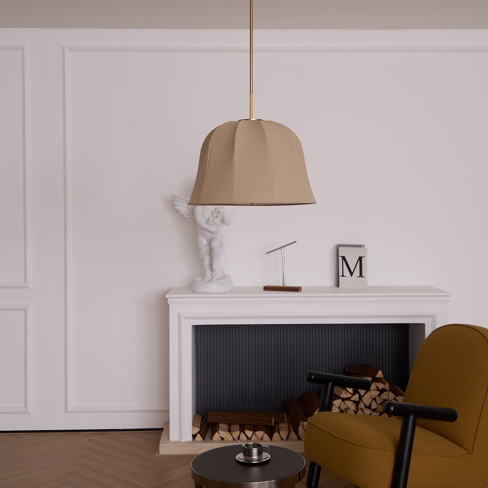 Fiora Vintage Stoff Pendelleuchte Lampe-Letslighting