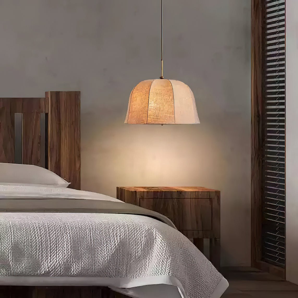 Fiora Vintage Stoff Pendelleuchte Lampe-Letslighting
