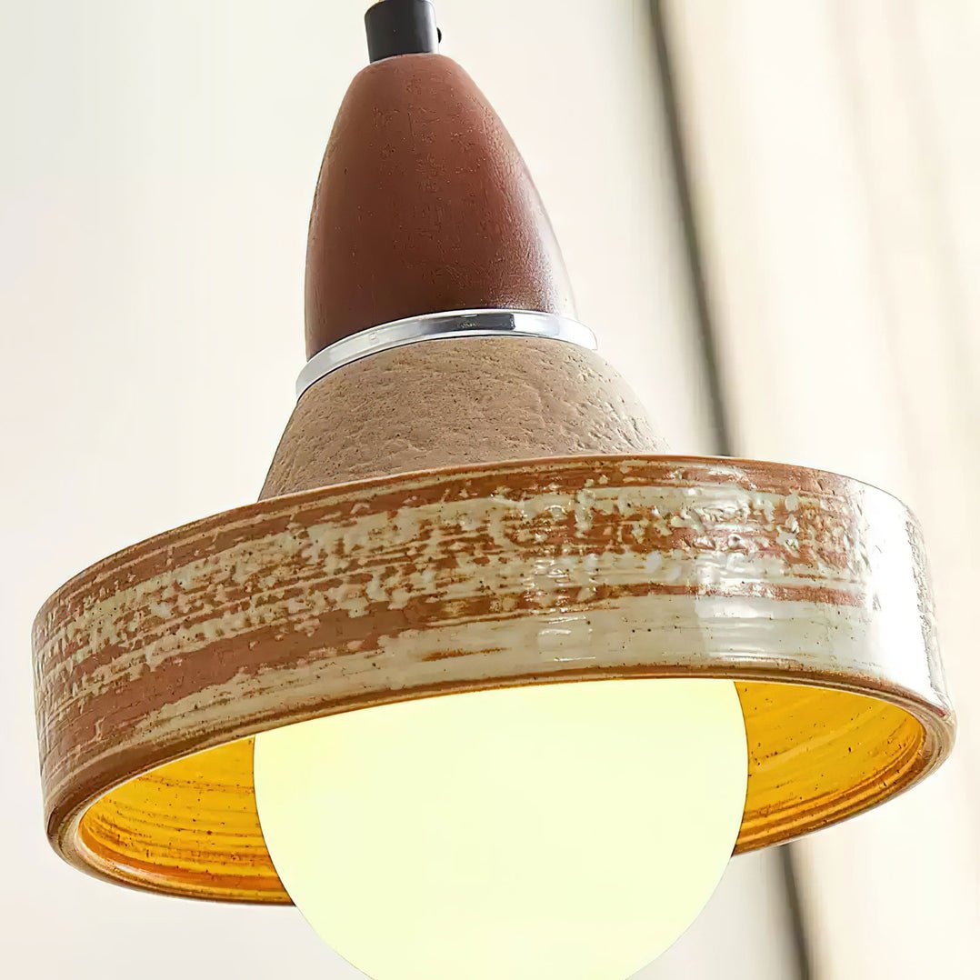 Sierra Premium Nordic Art Keramik Holz Pendelleuchte-Letslighting