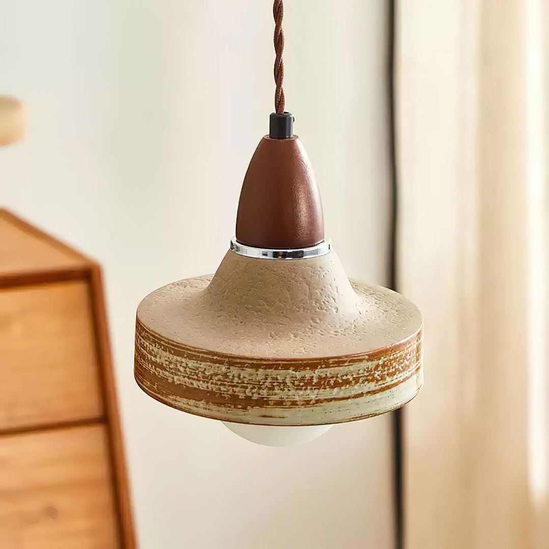 Sierra Premium Nordic Art Keramik Holz Pendelleuchte-Letslighting