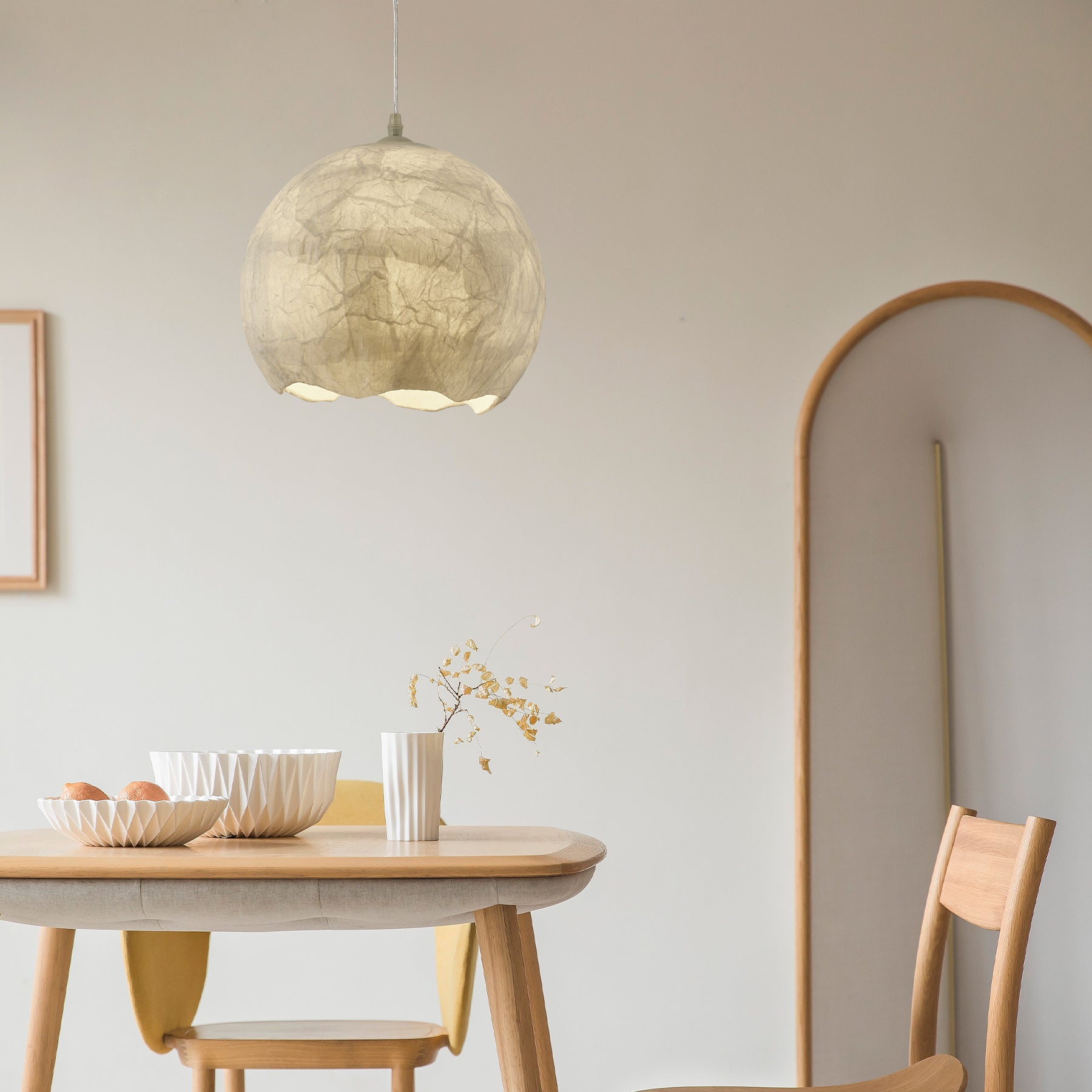 Nest Organisch Seide Pendelleuchte-Letslighting