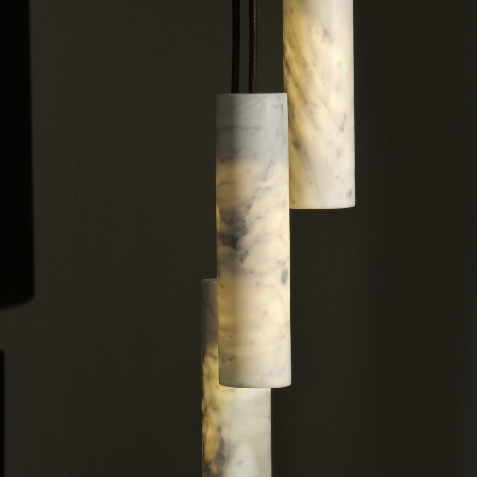 Nyxara Cluster Alabaster Pendant Light Staircase - Neutralighting