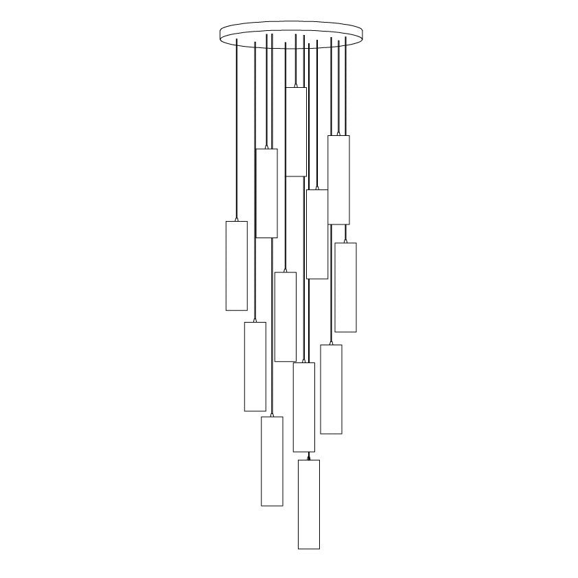 Nyxara Cluster Alabaster Pendant Light Staircase - Neutralighting