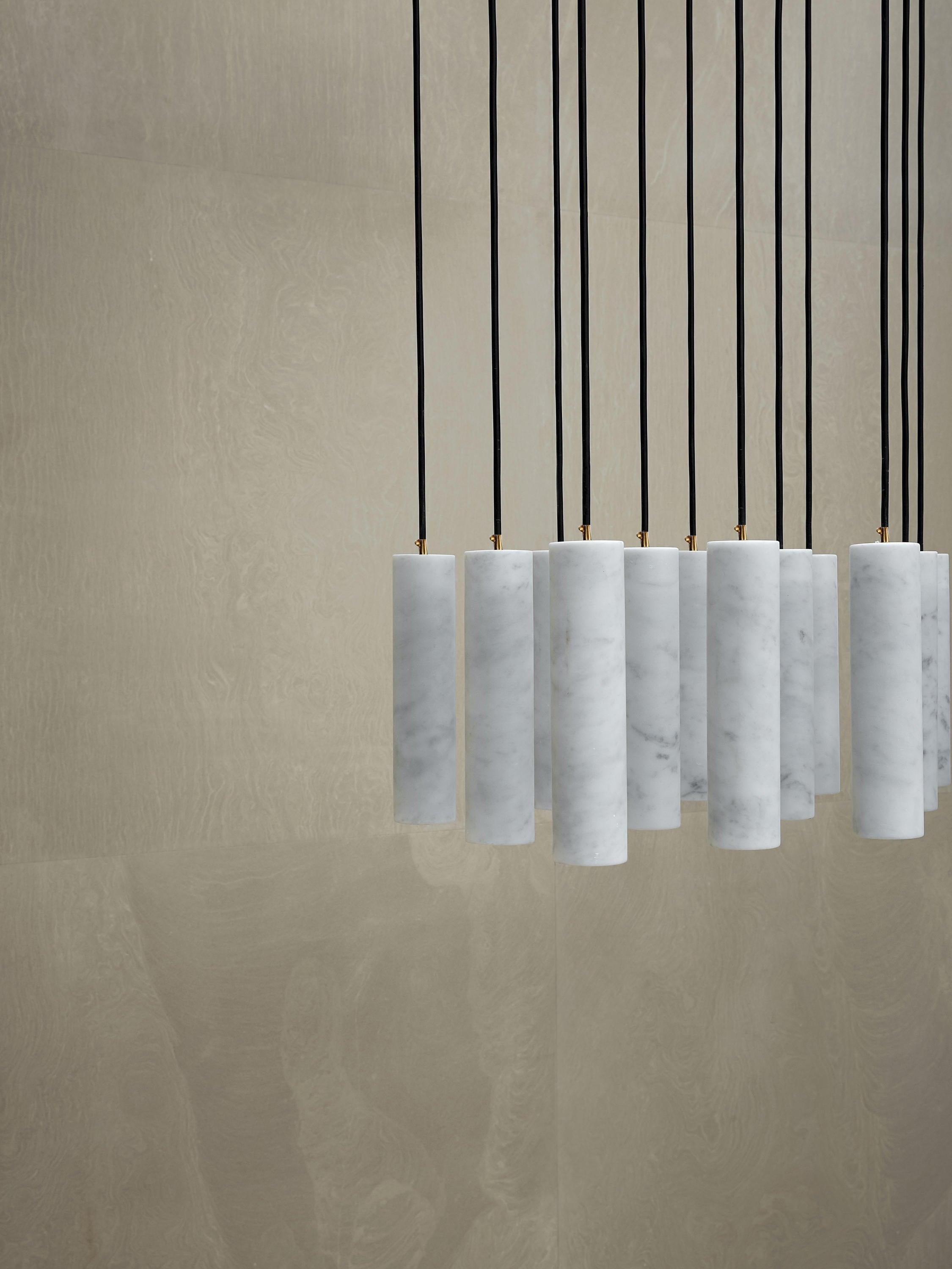 Nyxara Cluster Alabaster Pendant Light Staircase - Neutralighting