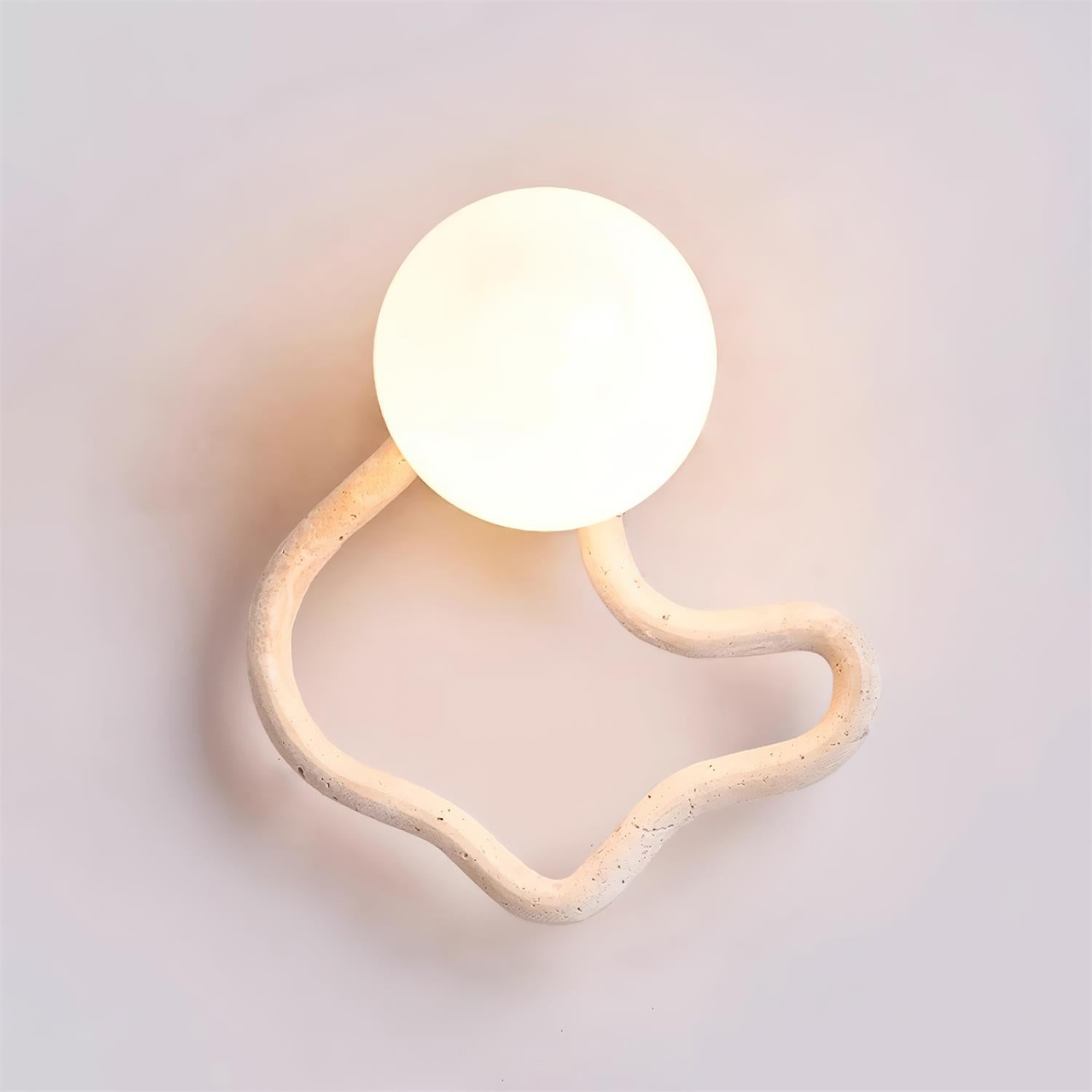 Ritta Cute Wall Lamp Travertine Wave-like - Letslighting