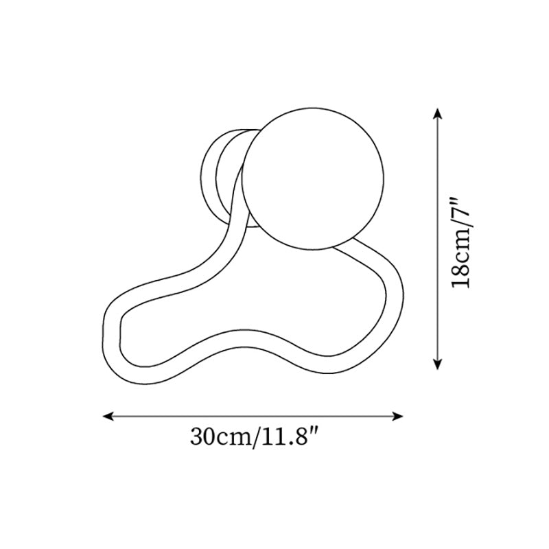 Ritta Cute Wall Lamp Travertine Wave-like - Letslighting